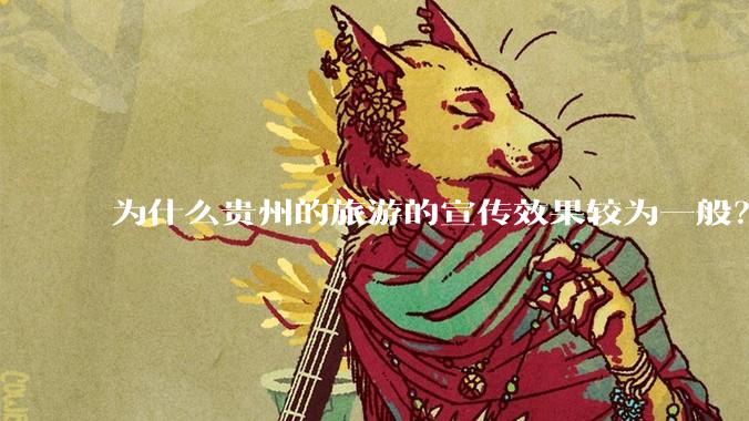 为什么贵州的旅游的宣传效果较为一般？